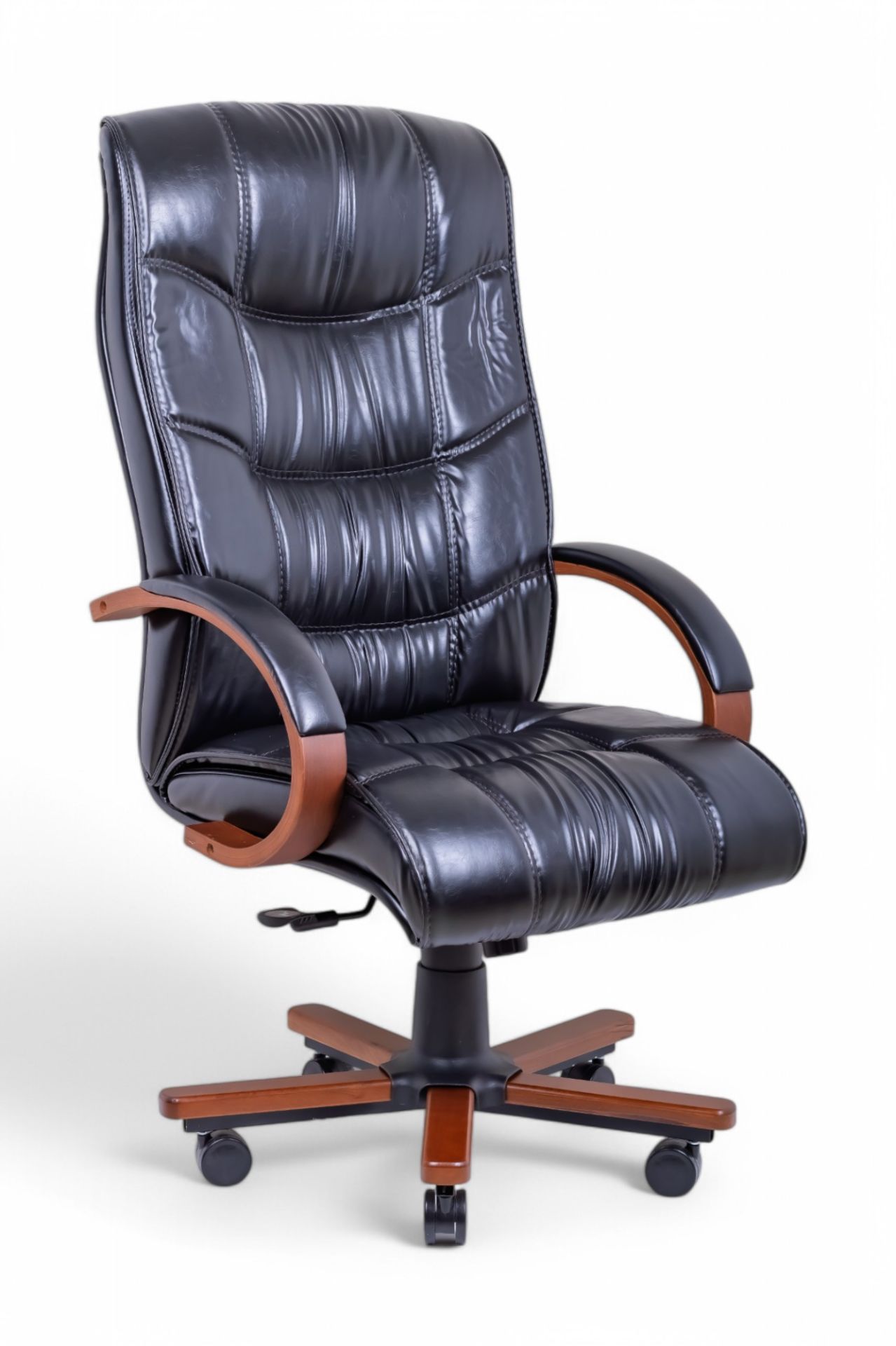 Yrn Siyah Deri Yönetici Koltuğu