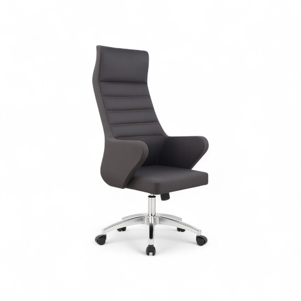 Boras Siyah Deri Yönetici Koltuğu