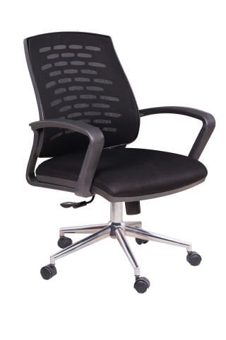 Pole Siyah Fileli Koltuk