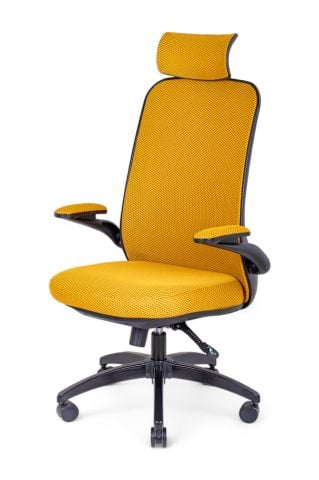 Silva Sarı Fileli Siyah Yönetici Koltuğu