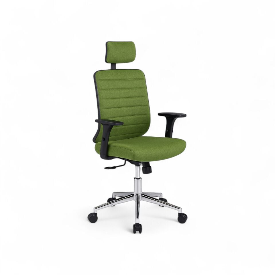 Paris Yeşil Keten Yönetici Koltuğu