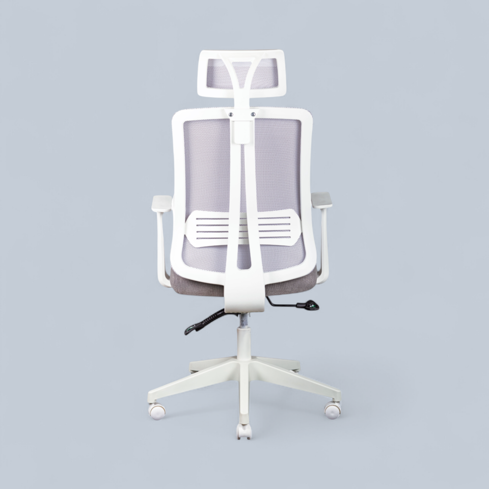 Paris Beyaz Fileli Yönetici Koltuğu