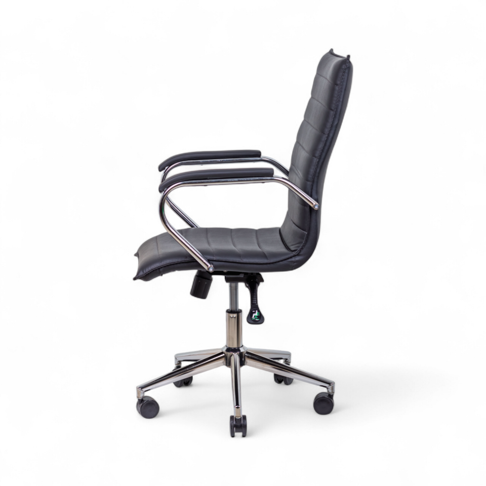 Jessy Siyah Deri Çalışma Koltuğu
