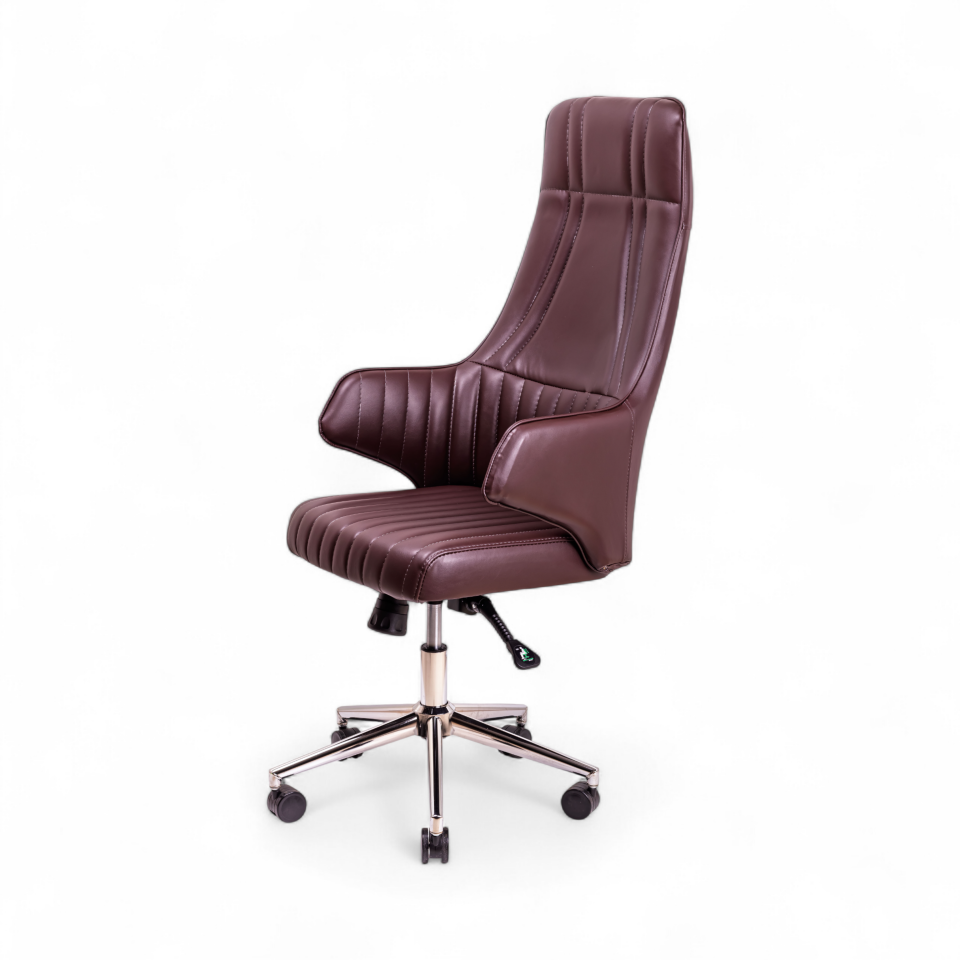 Avcı Kahverengi Deri Yönetici Koltuğu