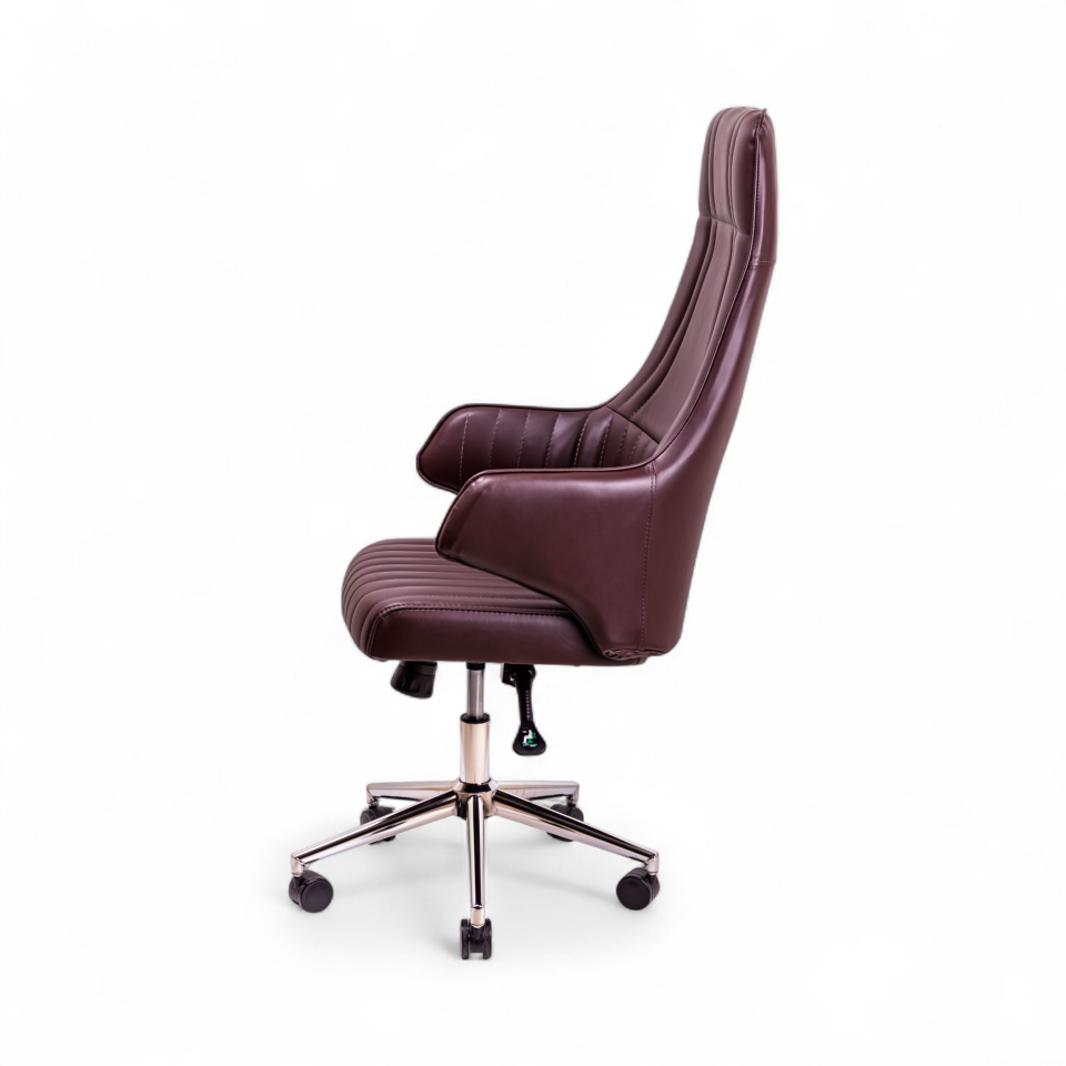 Avcı Kahverengi Deri Yönetici Koltuğu