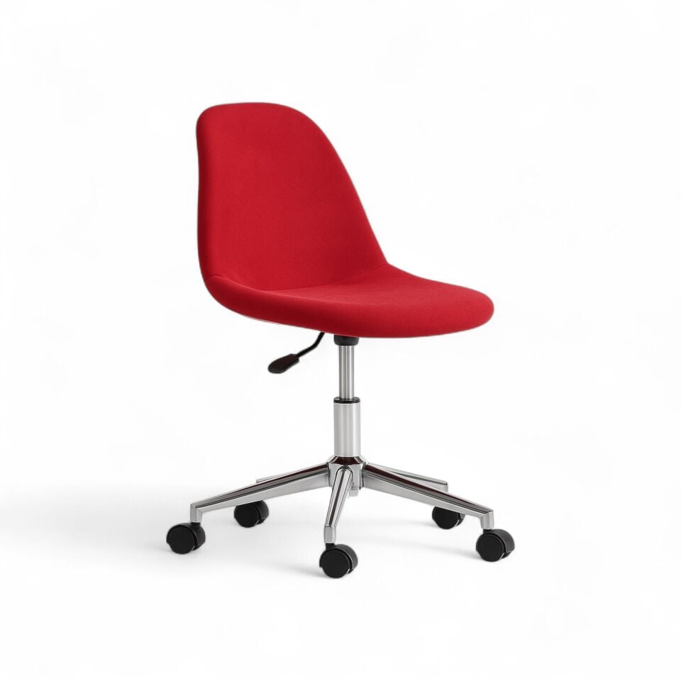 Sherry Kırmızı Kumaş Çalışma Koltuğu