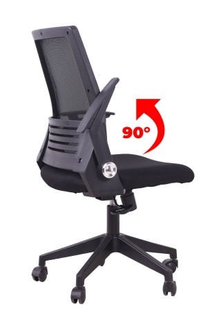 Firelight Siyah Fileli Çalışma Koltuğu