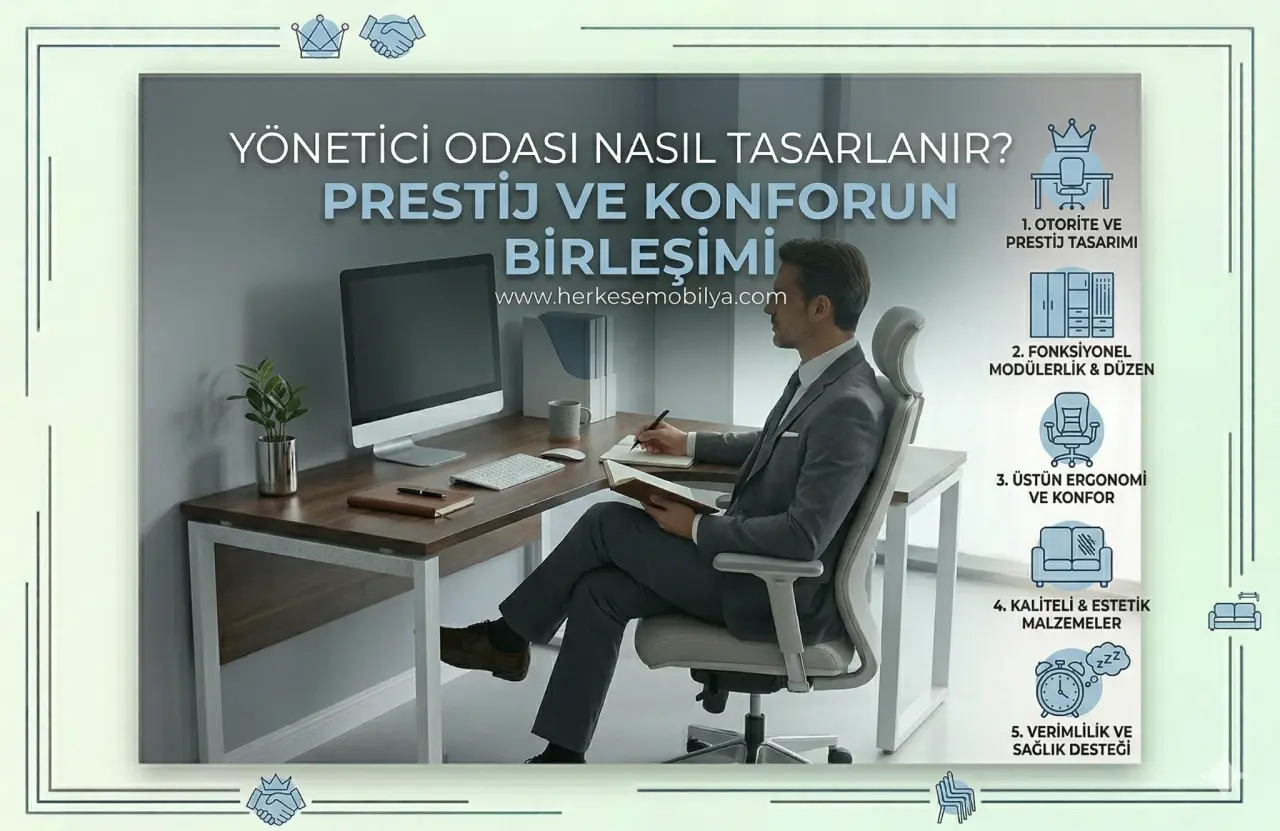 Yönetici Odası Nasıl Tasarlanır? Prestij ve Konforun Birleşimi
