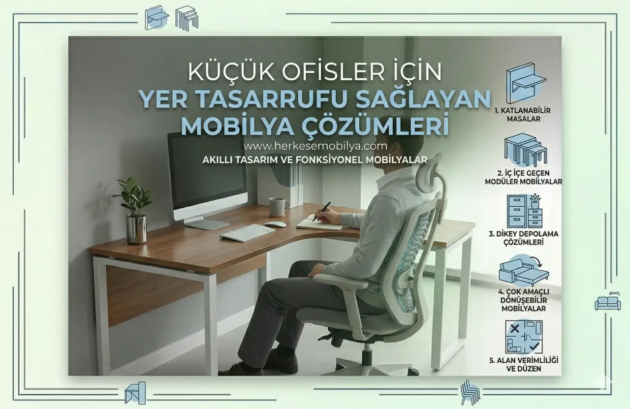 Küçük Ofisler İçin Yer Tasarrufu Sağlayan Mobilya Çözümleri
