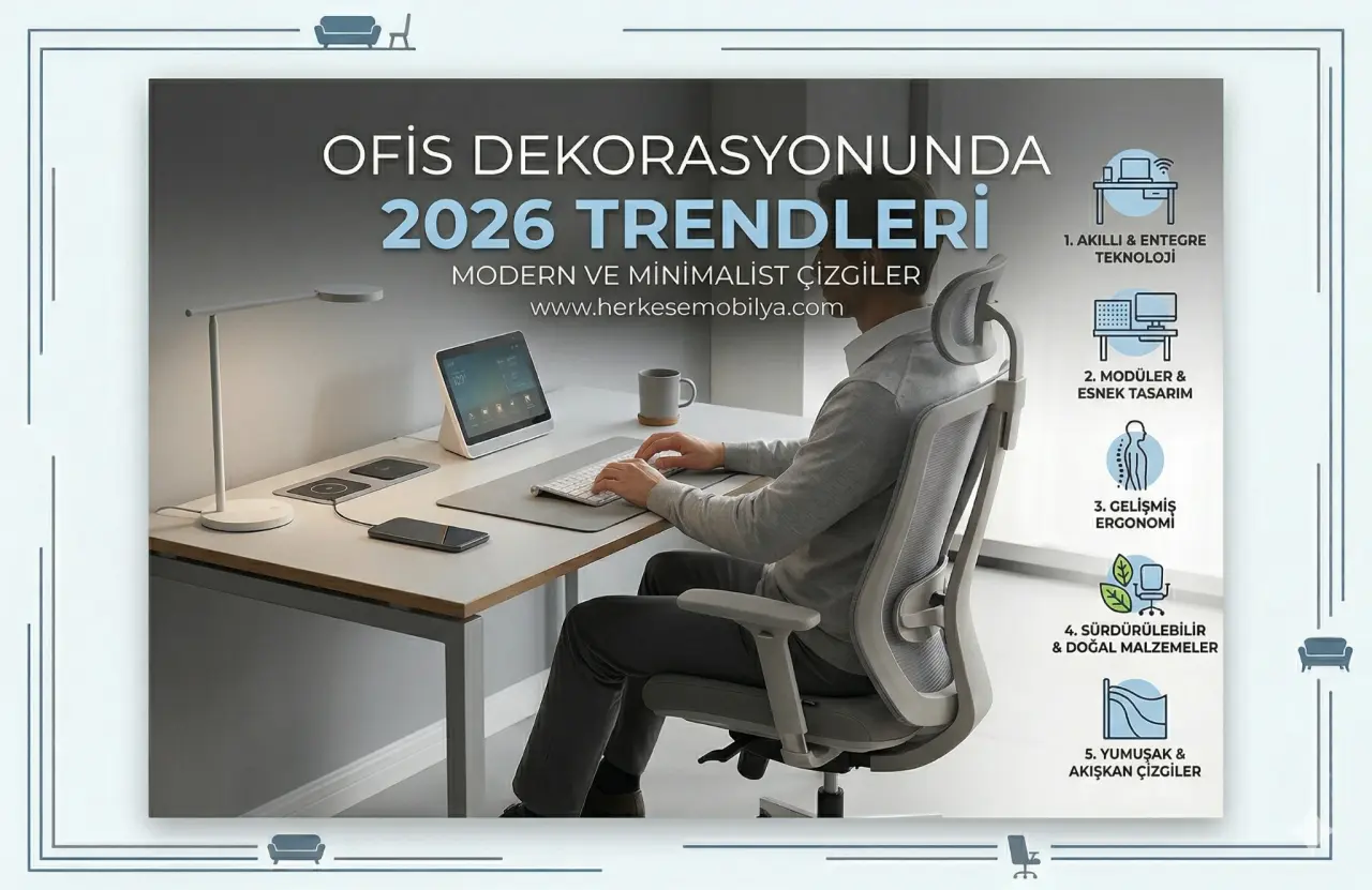 Ofis Dekorasyonunda 2026 Trendleri: Modern ve Minimalist Çizgiler