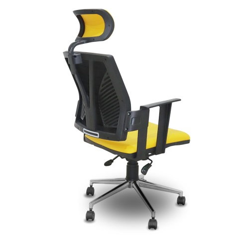 Sarı Sarı Kumaş Yönetici Koltuğu