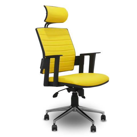 Sarı Sarı Kumaş Yönetici Koltuğu