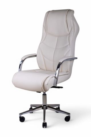 ARON VIP Krem Deri Yönetici Koltuğu