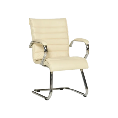 Capelle Krem Deri Misafir Koltuğu