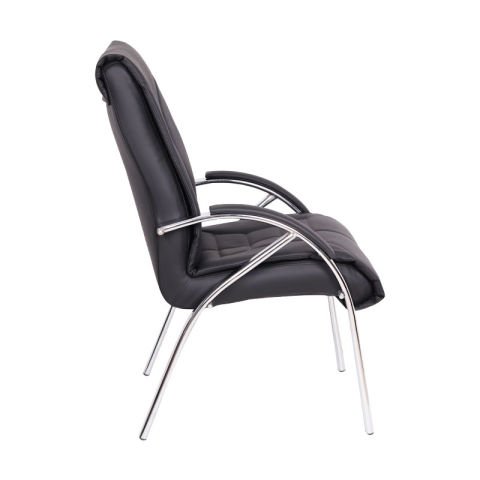 Brs Siyah Deri Misafir Koltuğu