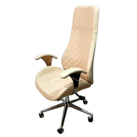 Kpt Bej Deri Makam Koltuğu Krom Ayaklı