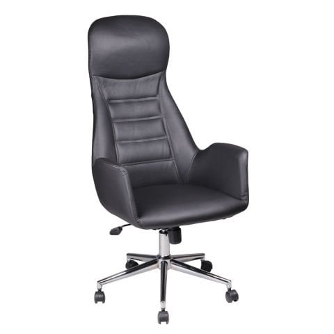 Spider Siyah Deri Makam Koltuğu