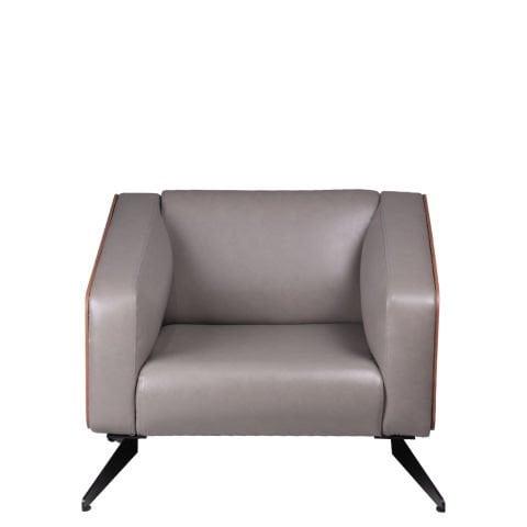 Sparrow Gri Deri Tekli Kanepe