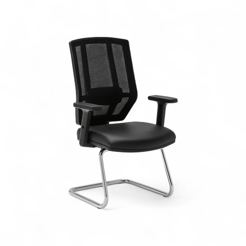 Bianca Siyah Misafir Koltuğu Ofis Koltuğu