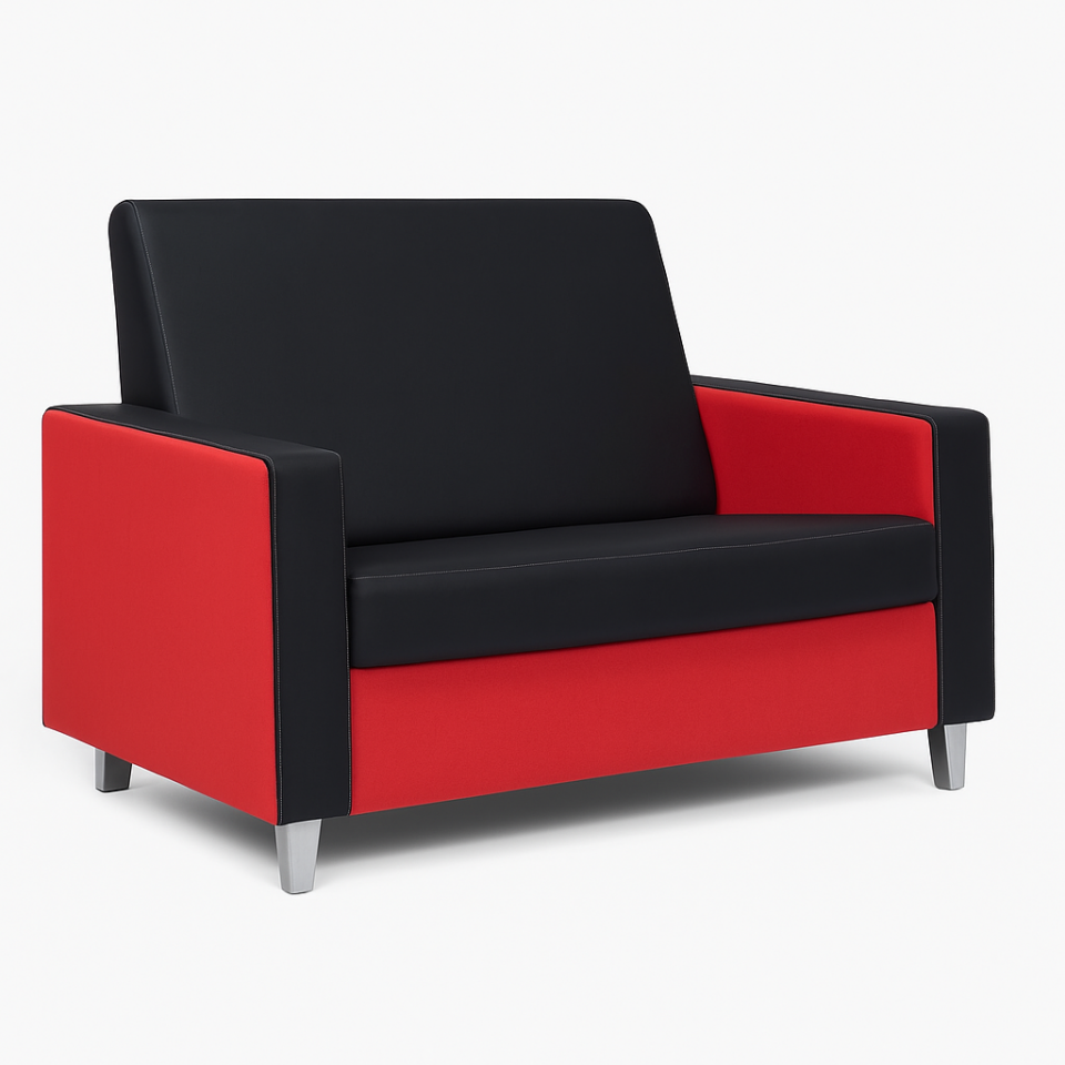 Z-400 Siyah Kumaş Ofis Kanepesi