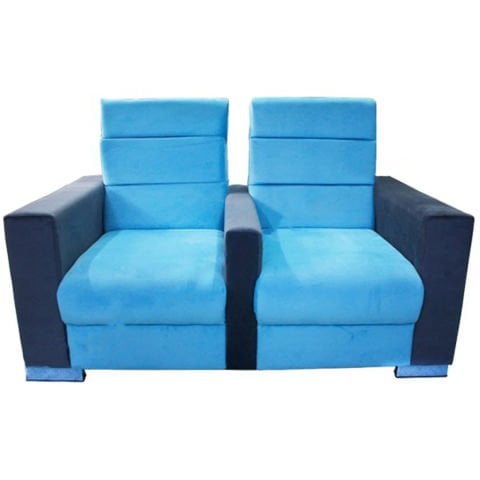 Lodos Mavi Kumaş Ofis Kanepesi