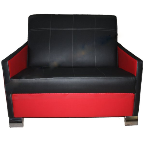 Z-400 Siyah Deri Ofis Kanepesi