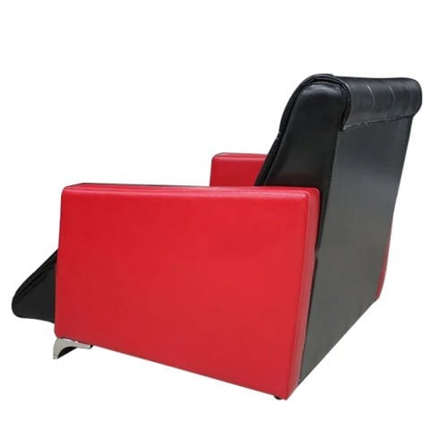 Jaws Siyah Deri İkili Ofis Kanepesi