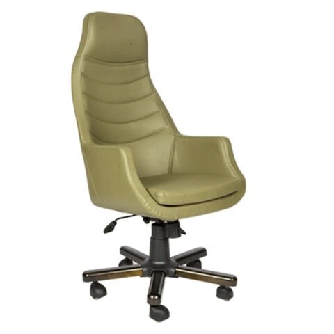 Breda Like Deri Ahşap Makam Koltuğu