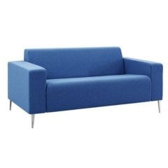 Arma Mavi Kumaş Ofis Kanepesi