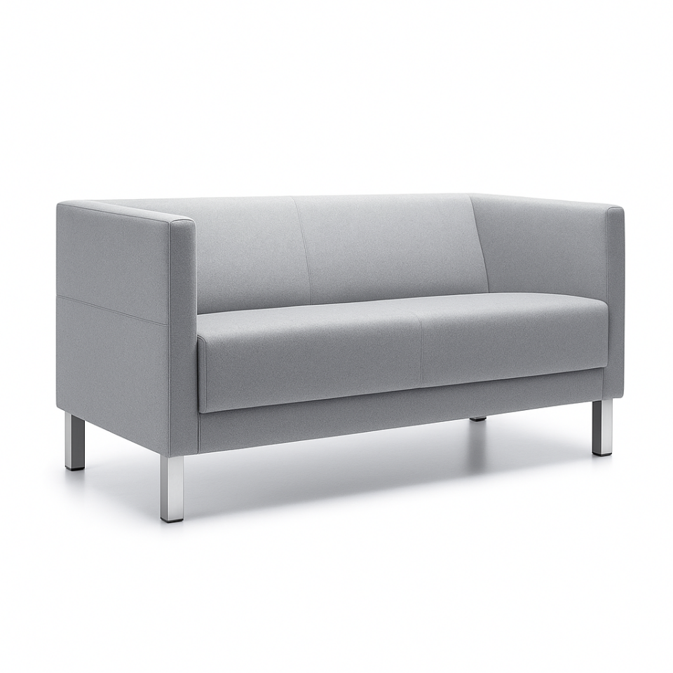 Empoli Gri Kumaş Ofis Kanepesi