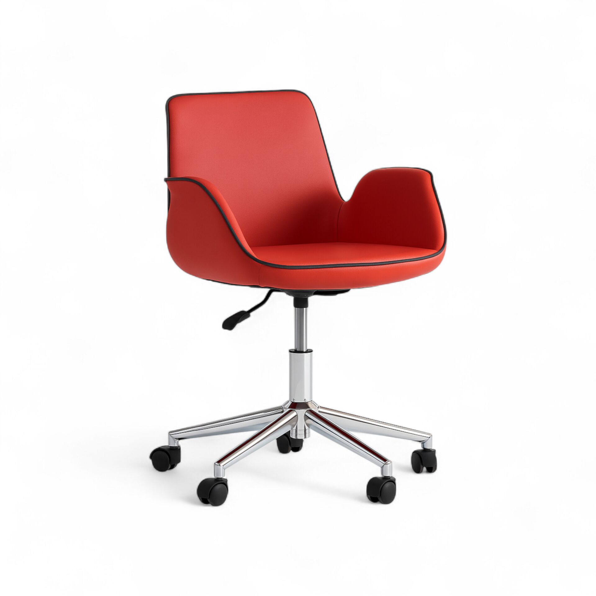 F-303 Kırmızı Deri Çalışma Koltuğu