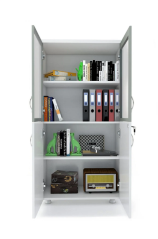 Cam Kapaklı Dosya Dolabı 80x38x153