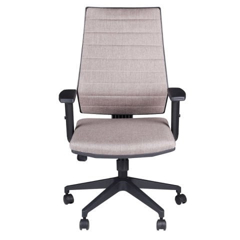 Londra Gri Keten Kumaş Çalışma Koltuğu