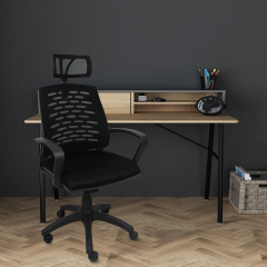 Berlin Siyah Fileli Yönetici Koltuğu