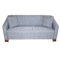 Liya Gri Kumaş Üçlü Bekleme Koltuğu