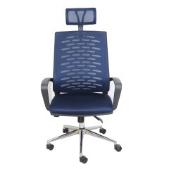 Berlin Lacivert Fileli Yönetici Koltuğu