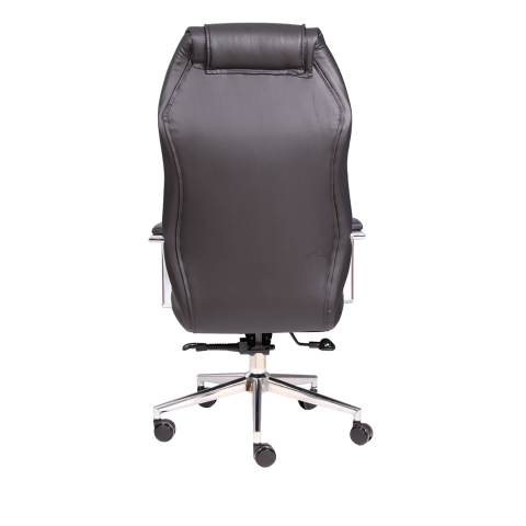 Aron Siyah Deri Yönetici Koltuğu