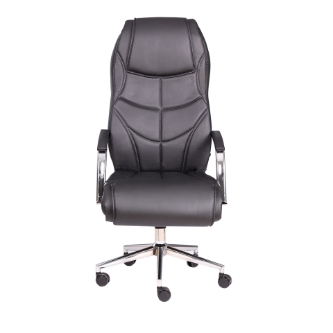 Aron Siyah Deri Yönetici Koltuğu