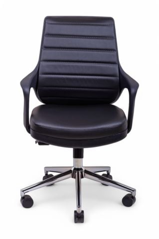 Vinasa Black Deri Çalışma Koltuğu