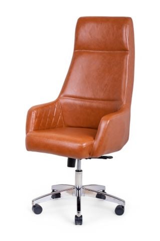 Chalette Kahverengi Deri Yönetici Koltuğu