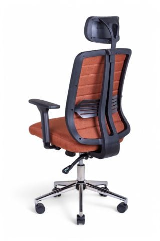 Paris Turuncu Keten Yönetici Koltuğu