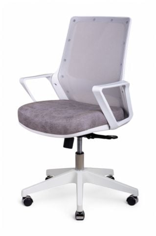 Pluton Beyaz Fileli Çalışma Koltuğu