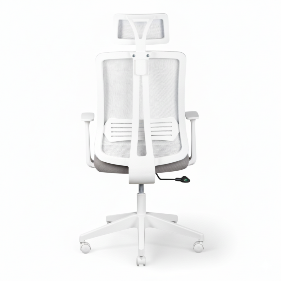 Paris Beyaz Fileli Yönetici Koltuğu