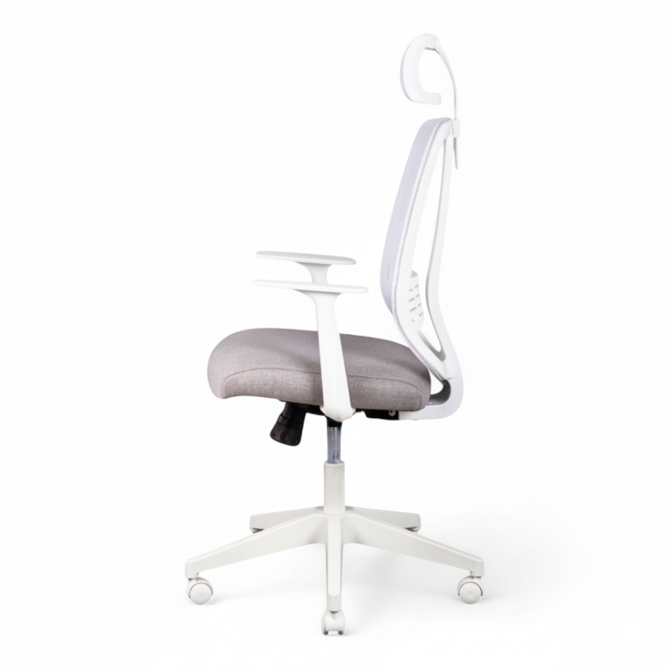 Paris Beyaz Fileli Yönetici Koltuğu