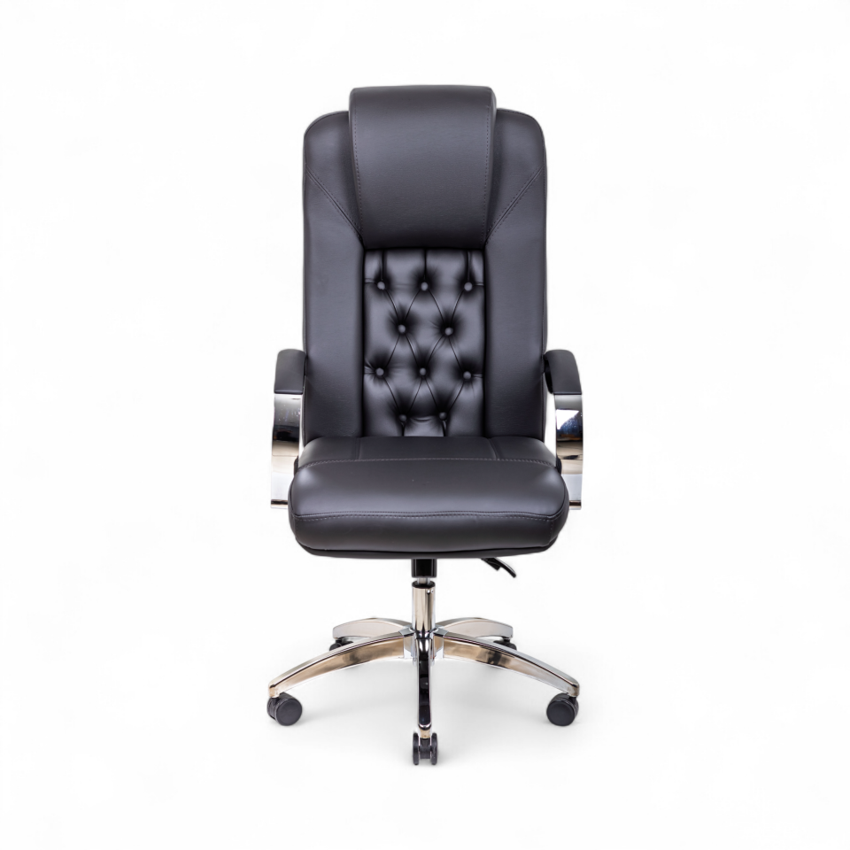 Burea Siyah Deri Yönetici Koltuğu