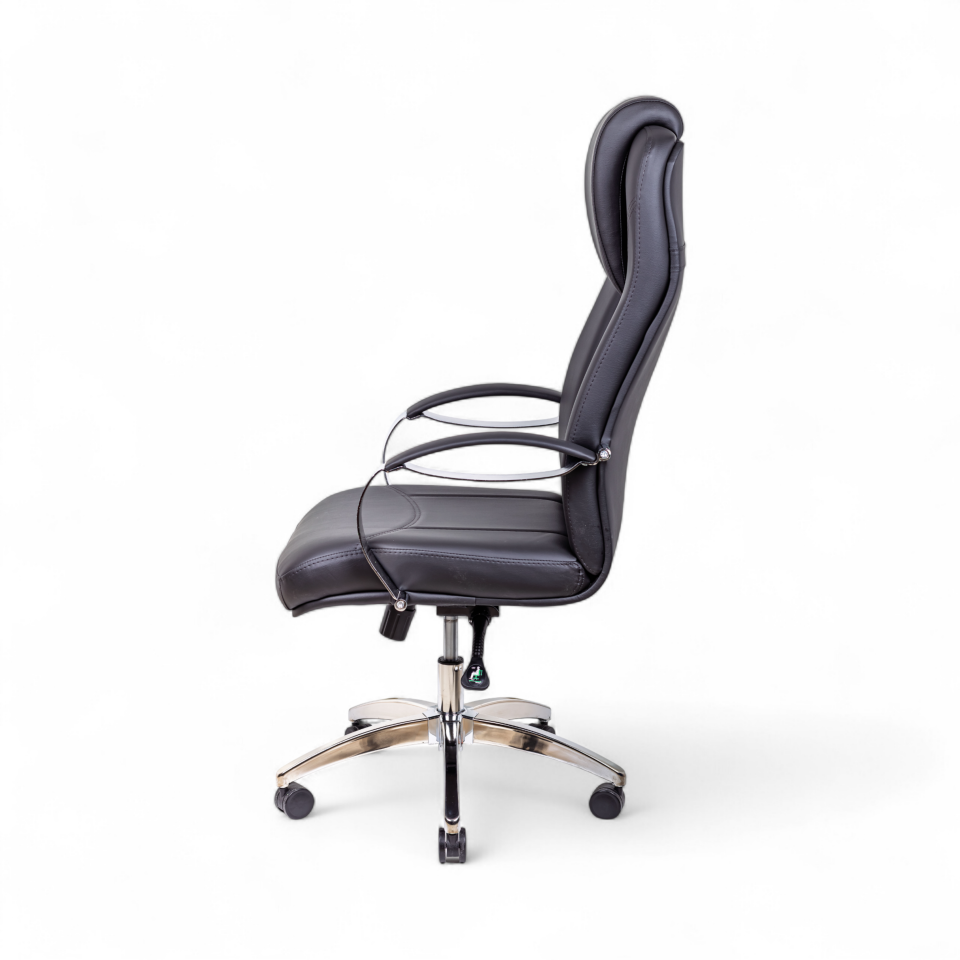 Burea Siyah Deri Yönetici Koltuğu