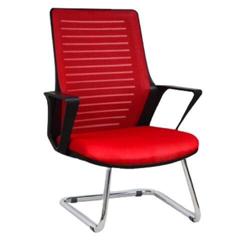 Ary Kırmızı Fileli Misafir Koltuğu Krom U Ayak