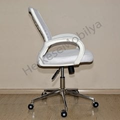 Color Poly Gri Fileli Çalışma Koltuğu