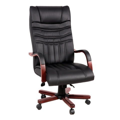 Kuda Deri Ahşap Makam Koltuğu