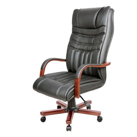 Kuda Deri Ahşap Makam Koltuğu